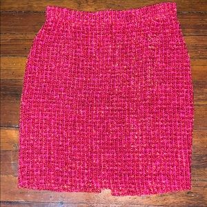 Vertigo Hot Pink Tweed Skirt Sz. S
